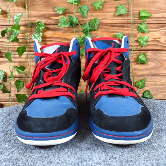 Jordan Flight 1 Mens High Top Basketball Shoes Size 10 Athletic Black Blue Red main image 4
